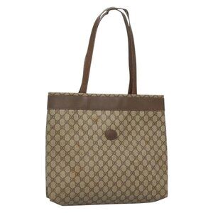 GUCCI GG Supreme Tote Bag PVC Beige 41 02 109
